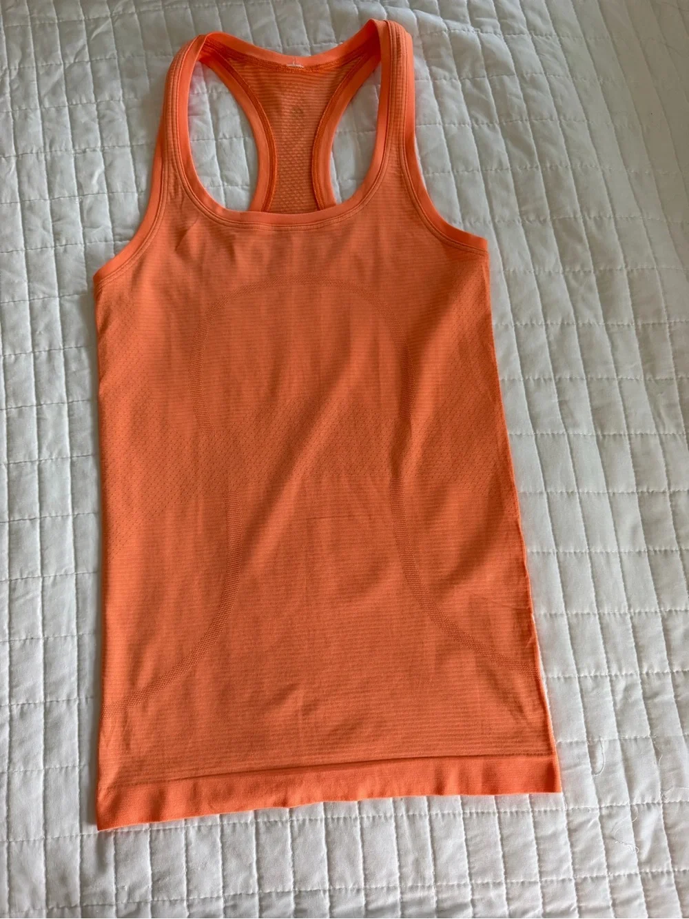 lululemon athletica Bright Orange Racerback Tank